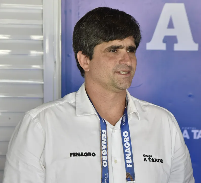João de Mello Leitão, Presidente do Grupo A TARDE, durante a Fenagro