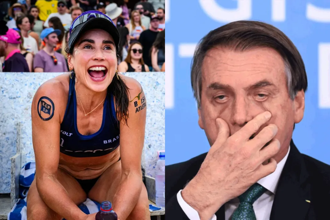 Carol Solberg e Jair Bolsonaro