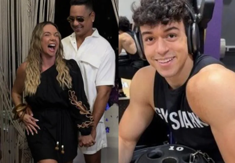 Victor Alexandre, filho do casal, de 22 anos