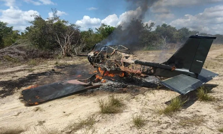 Segundo o Ibama, o avião, de matrícula PU-MKT, foi localizado na segunda-feira, 13
