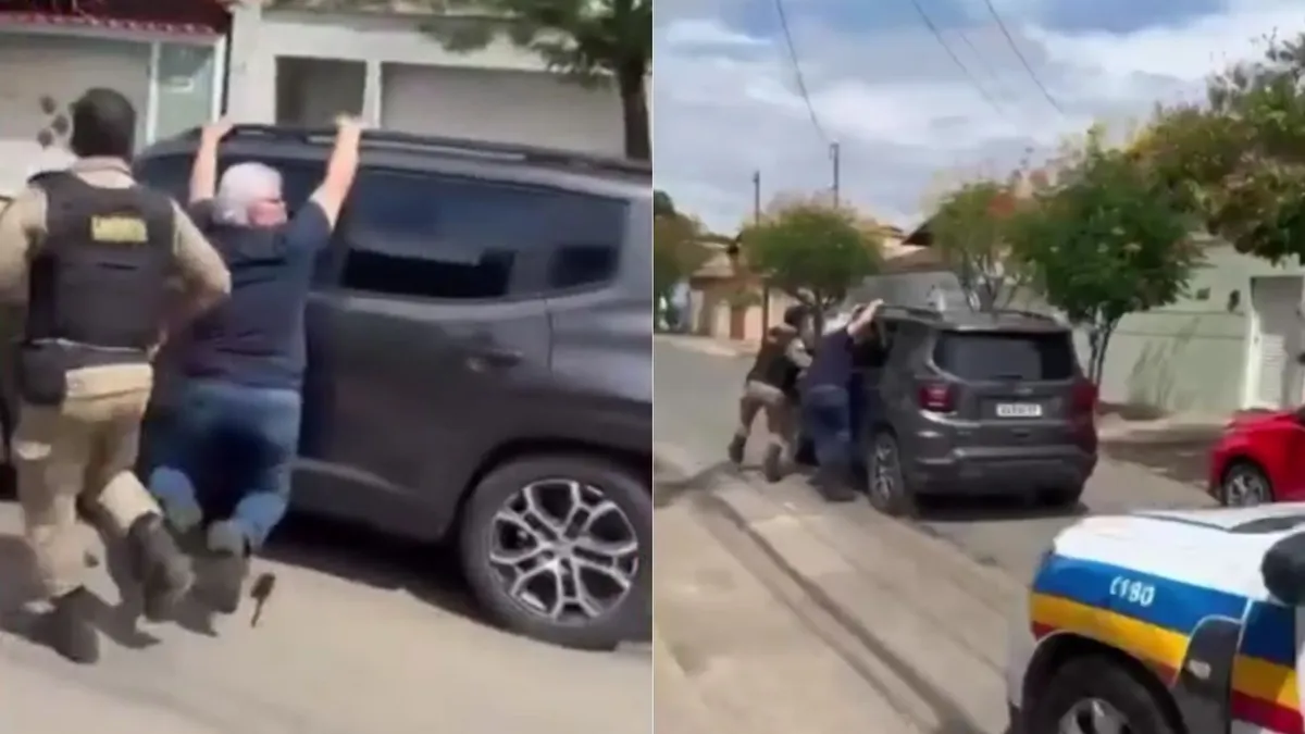 Moradores flagraram a ação e seguiram o homem até a chegada das viaturas