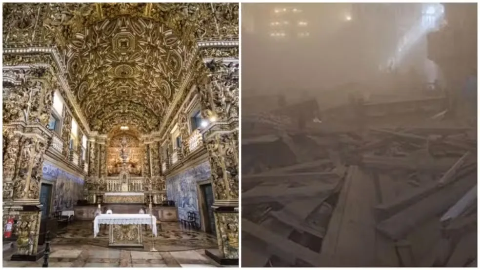 Imagem ilustrativa da imagem 'Igreja de Ouro': obras de reparação são prorrogadas após acidente
