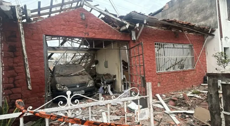 Local onde a explosão aconteceu