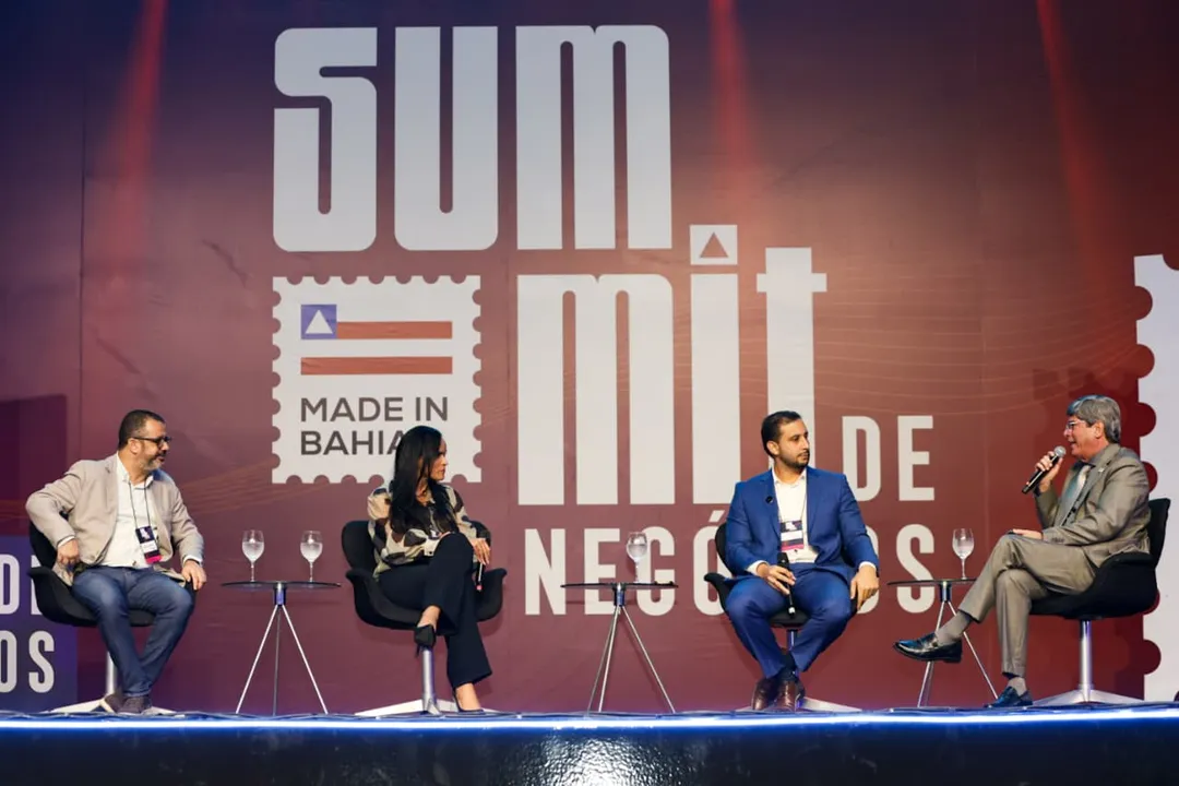 Um dos painés do Summit de Negócios Made in Bahia desta quarta-feira, 5