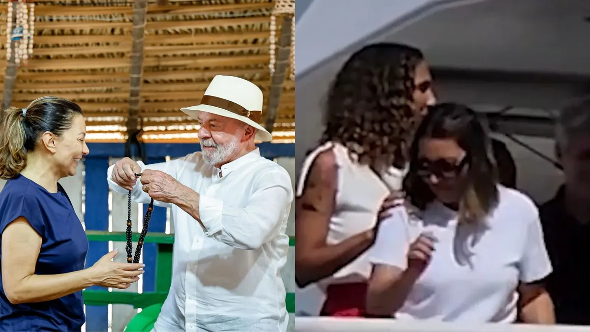 Janja ao lado da ministra Anielle Franco