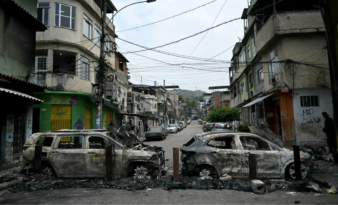Barricada no Complexo da Penha, Rio de Janeiro