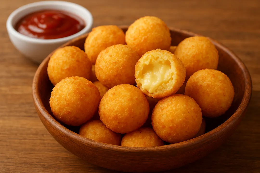 Bolinha de queijo  rápida, prática e com poucos ingredientes