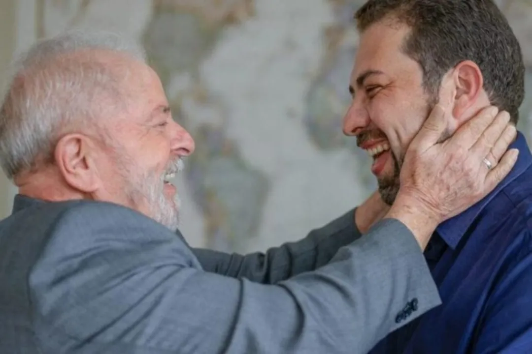 Presidente Lula (PT) e deputado federal Guilherme Boulos (PSOL-SP)