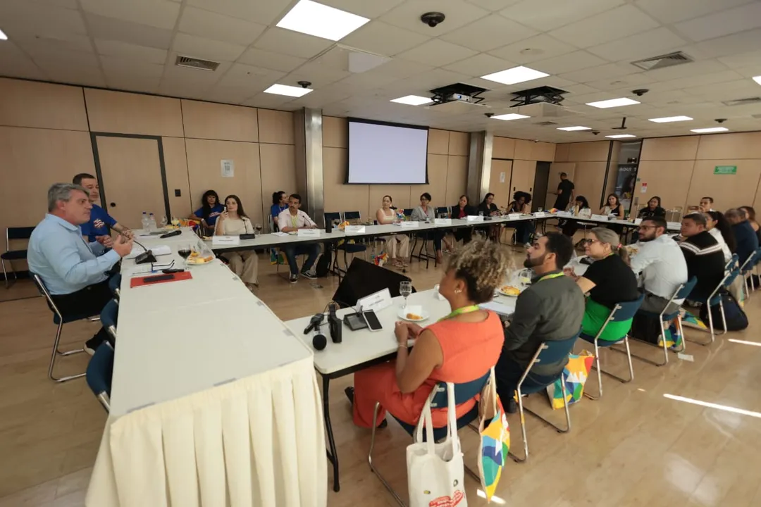 Coletiva de imprensa na sede do Ministério da Educação (MEC), em Brasília
