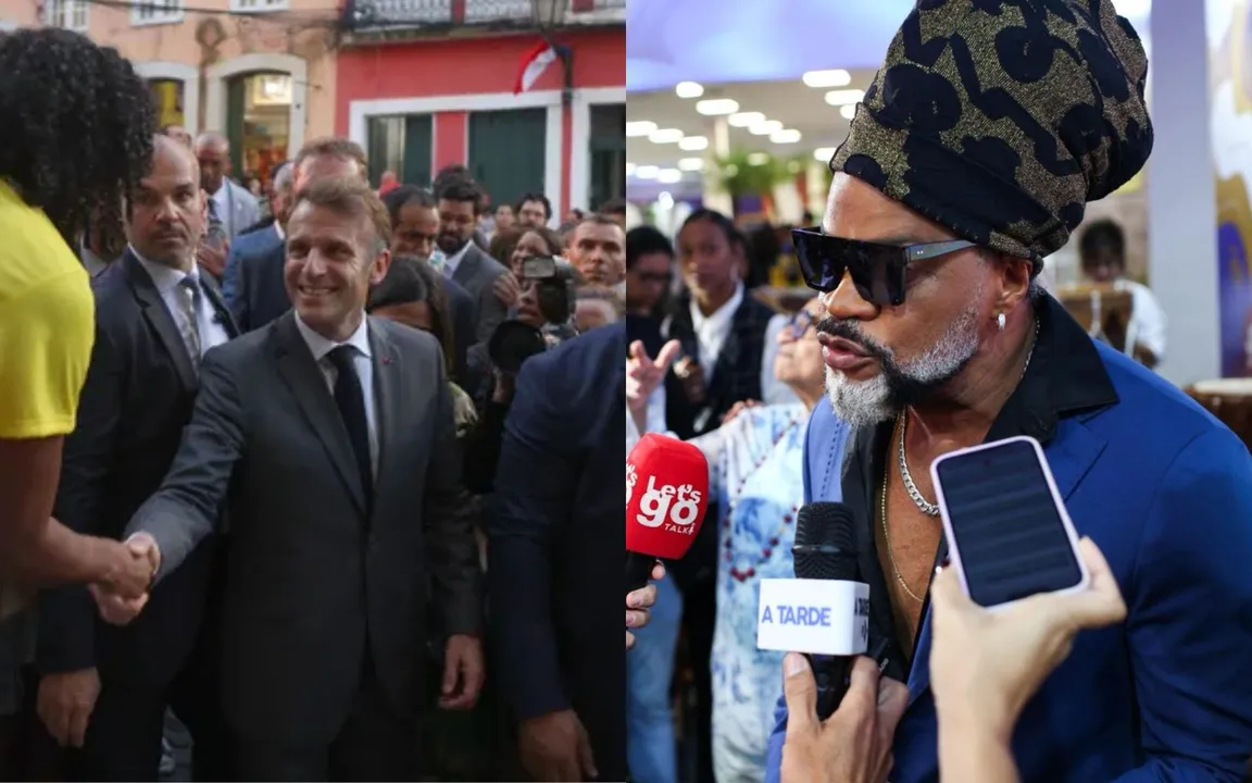 O presidente da França está em Salvador