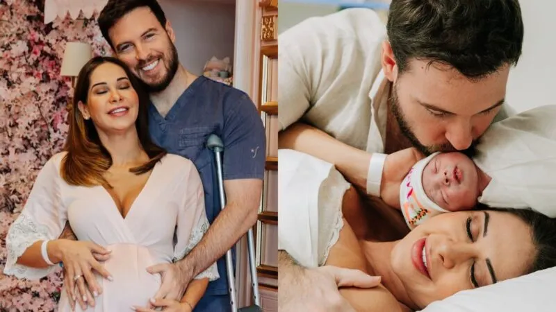 Maira Cardi e marido