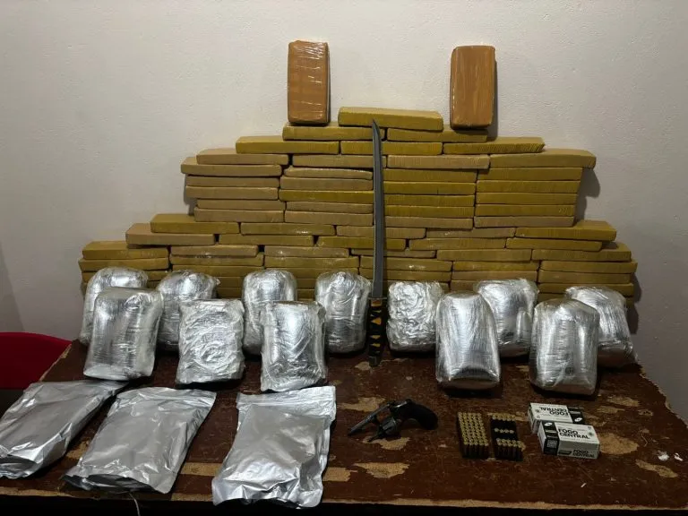 Material apreendido pela PM