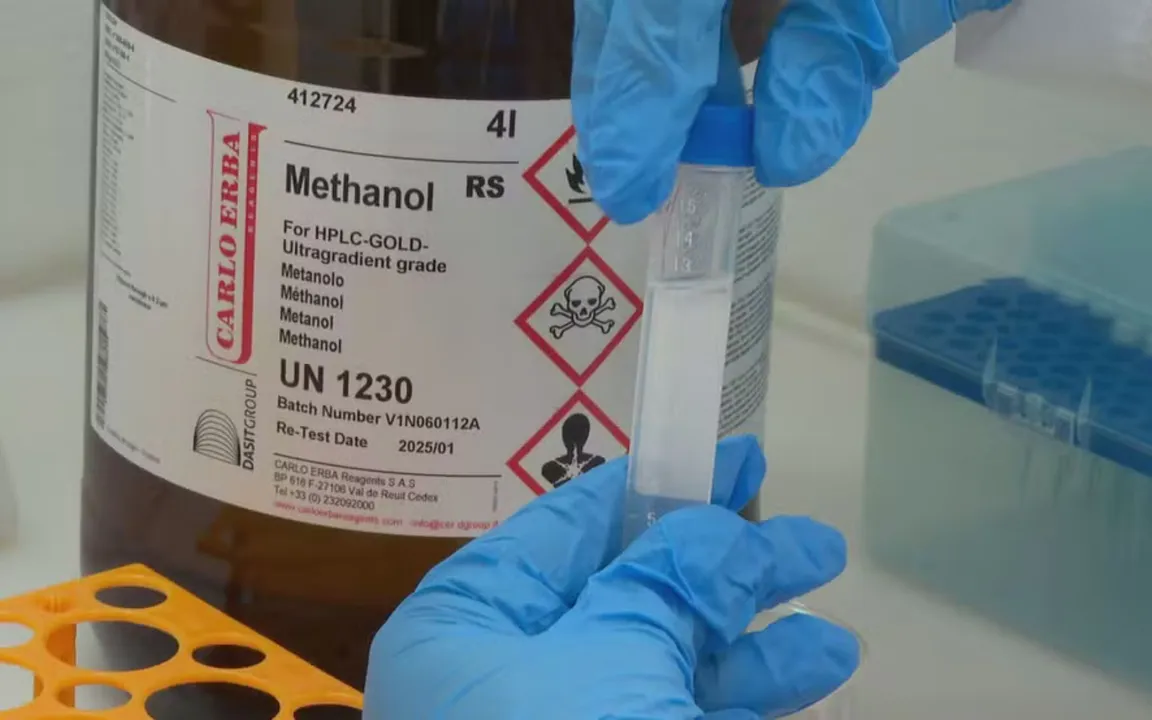 A substância tem sido usada para adulterar bebidas alcoólicas