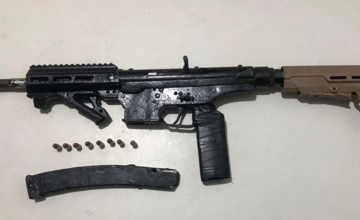 Arma apreendida em Itaparica