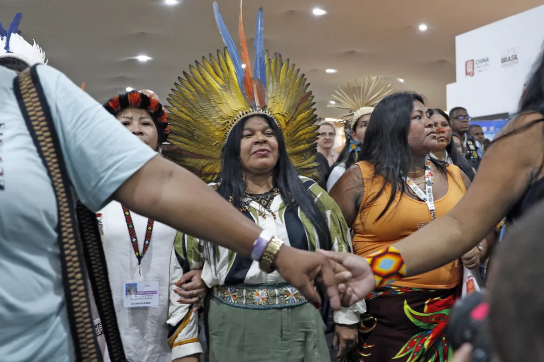 A ministra dos Povos Indígenas, Sônia Guajajara