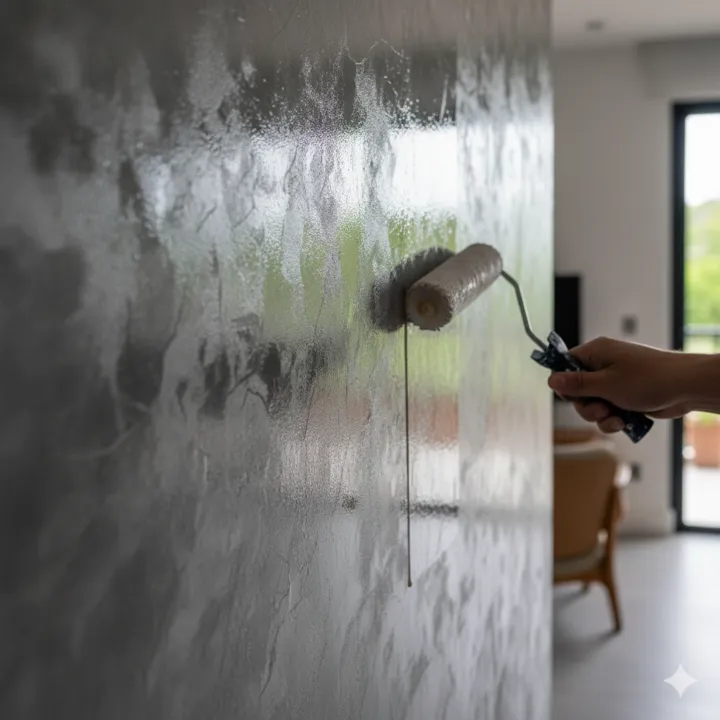 Tinta caseira para concreto