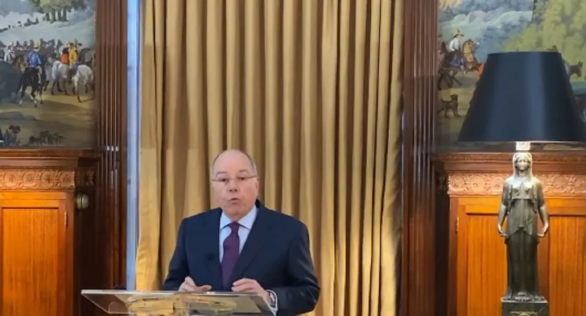 Marcos Vieira fez pronunciamento após reunião com Marco Rubio.