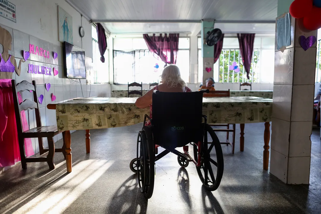 Idosos atendidos na Casa de Caridade Adolfo Bezerra de Menezes