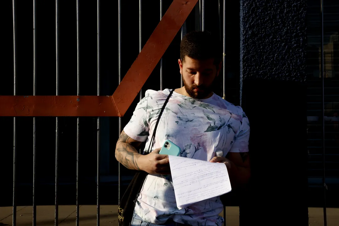 Candidatos chegam para as provas do Concurso Público Nacional Unificado (CPNU)