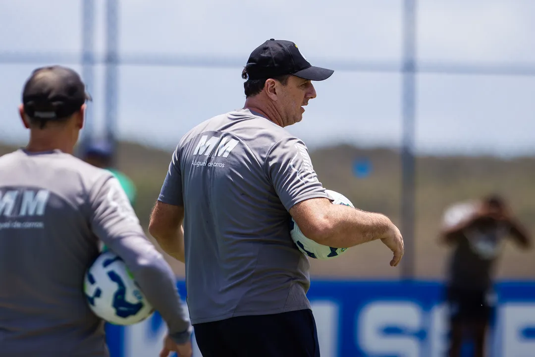 Rogério Ceni durante treinamento na Cidade Tricolor