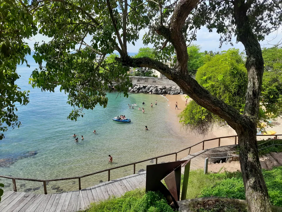 Praia do MAM  na contorno em Salvador