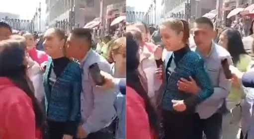 Presidente do México sofre assédio na rua