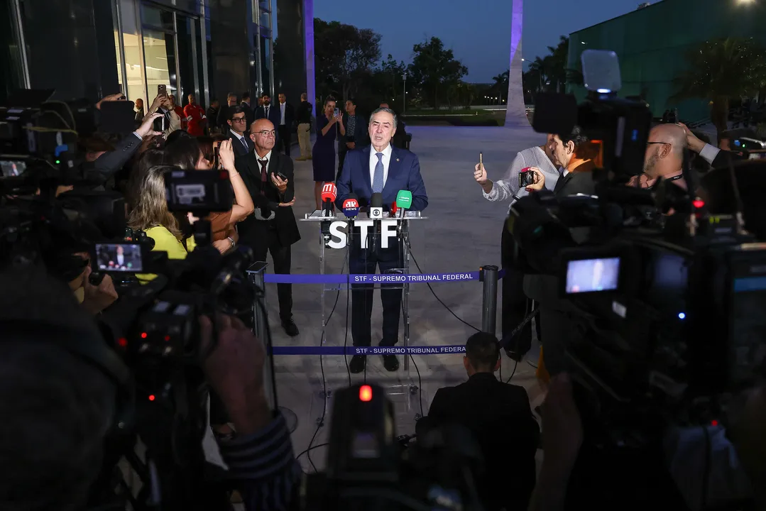 Barroso em coletiva de imprensa.