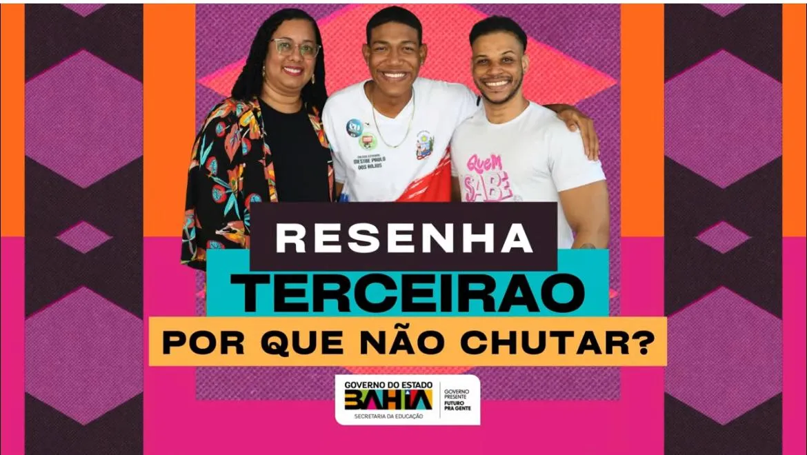 Professora da rede estadual da Bahia, Cristiane Tosta, no programa Resenha Terceirão