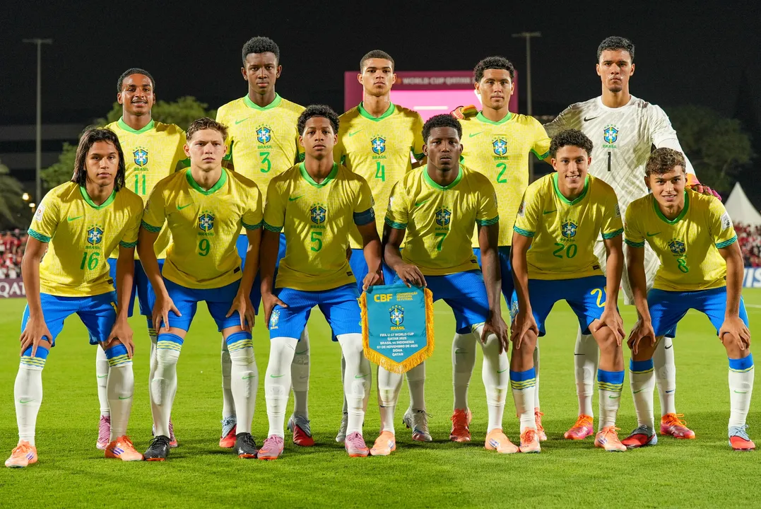 Dell, Ruan Pablo e Jampa, os Pivetes de Aço do Bahia, lideram o Brasil Sub-17 contra o Paraguai na segunda fase da Copa do Mundo Sub-17.
