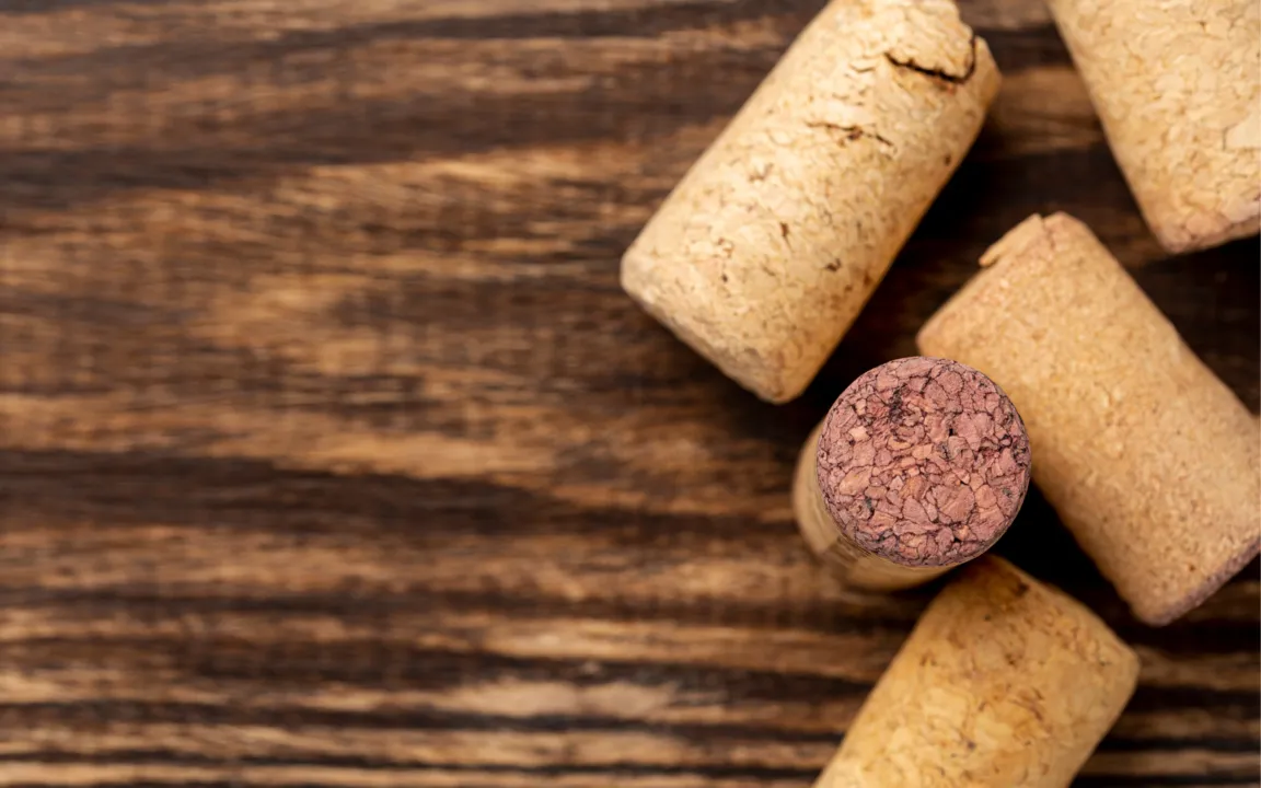 As rolhas são usadas como truque