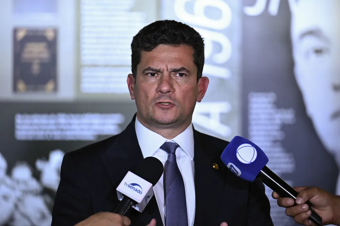 Senador Sergio Moro (União-PR) concede entrevista. 

Foto: Waldemir Barreto/Agência Senado