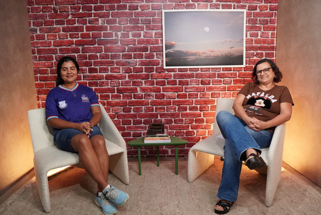 Professora Marisa Faustino e a estudante Renata Serra