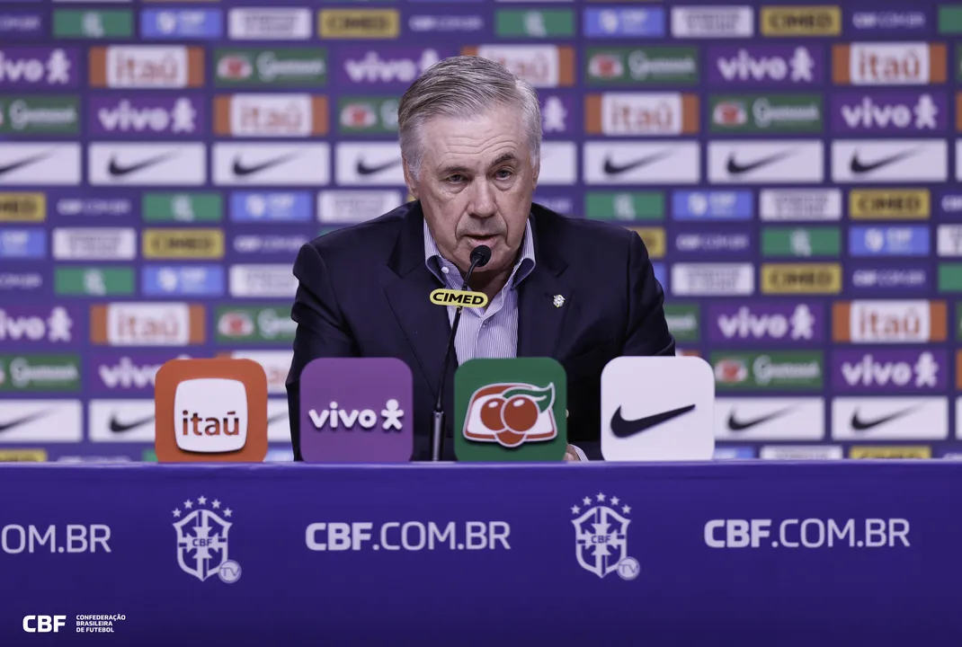 Carlo Ancelotti, técnico do Brasil