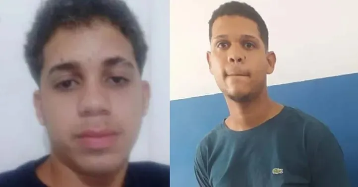 Kauã [esq.] foi preso após procurar ajuda médica; Matheus segue foragido