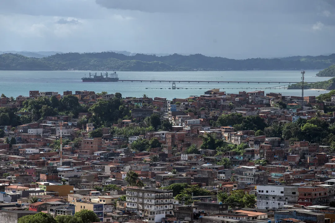 Vista do Subúrbio Ferroviário, a partir de Mirante de Periperi