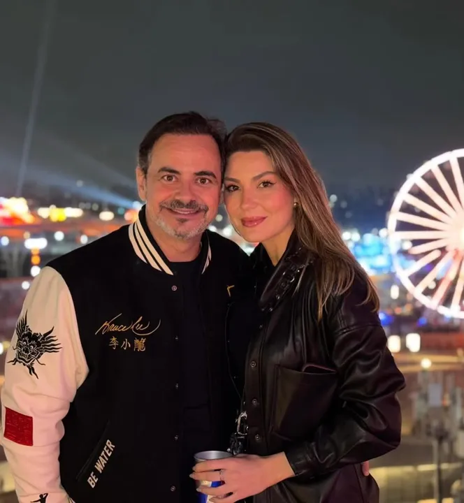 Márvio Lúcio e Aline Miroski