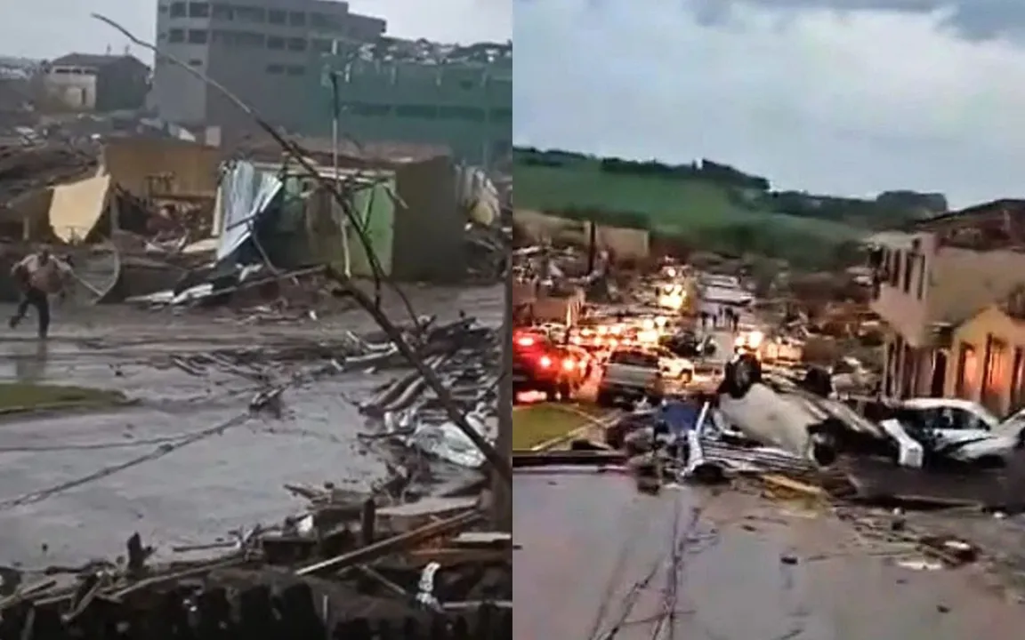 Maia da metade da cidade ficou destruída