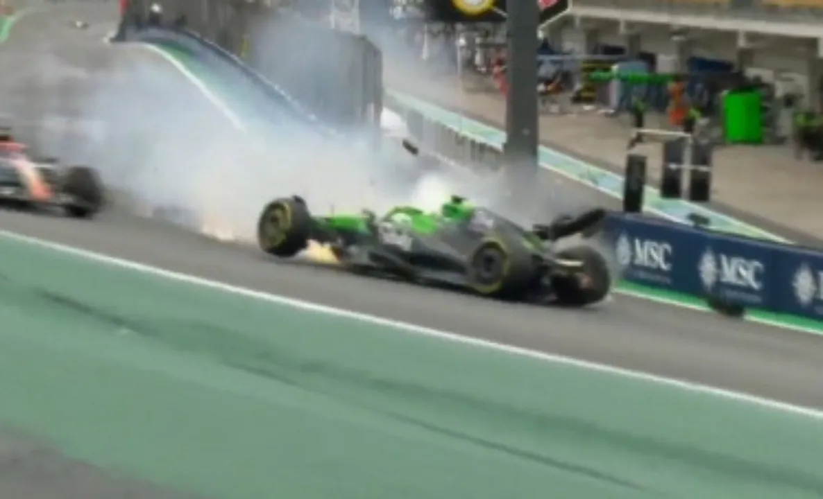 Bortoleto precisou deixar a corrida sprint no GP de São Paulo