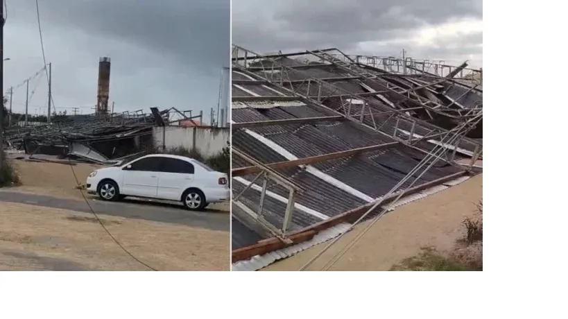 Galpão era de empresa de construção e abrigava carros