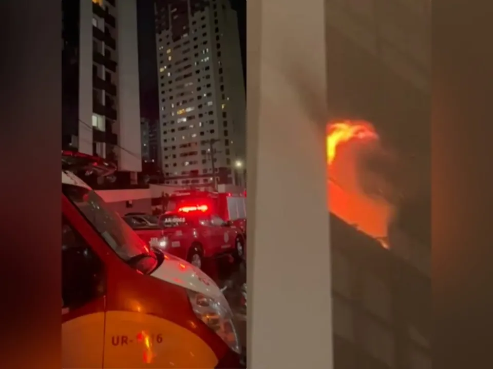Imagem ilustrativa da imagem Vídeo: incêndio atinge condomínio em bairro nobre de Salvador