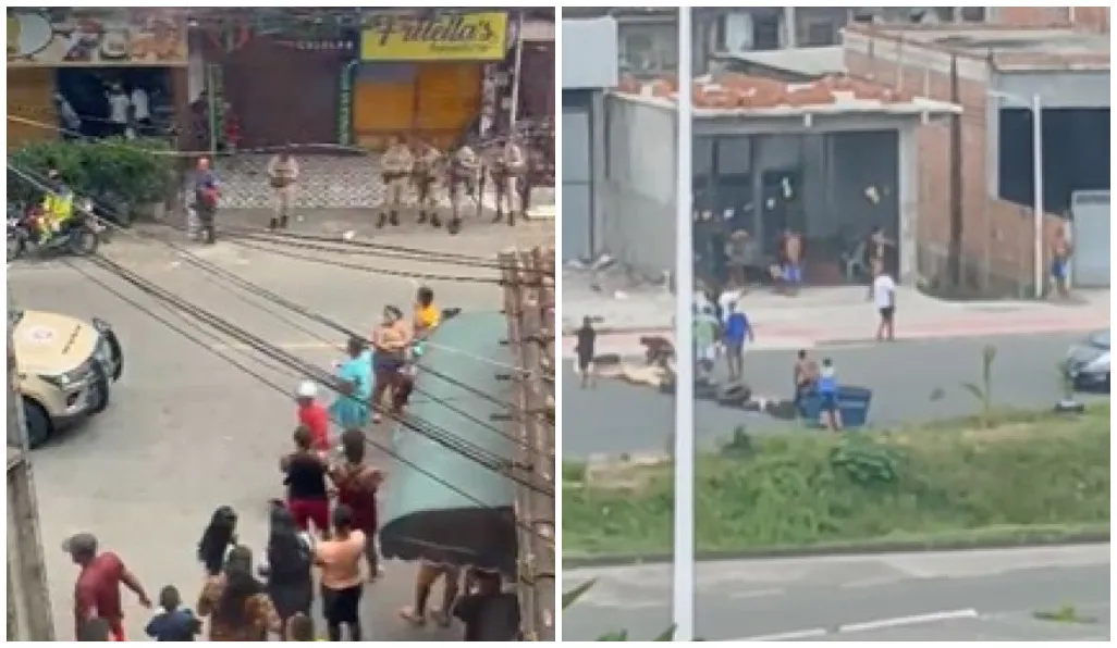 Imagem ilustrativa da imagem Vídeos: Tiroteio deixa dois feridos e causa protesto em São Marcos