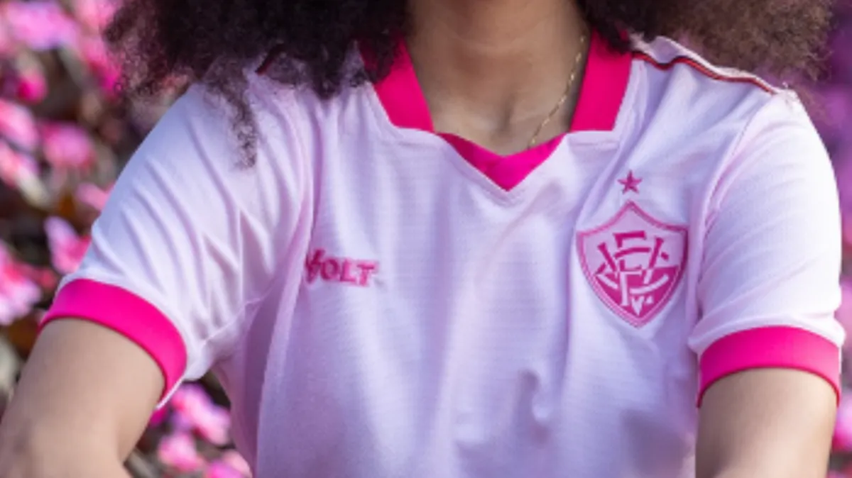 Camisa do Vitória para o Outubro Rosa de 2025
