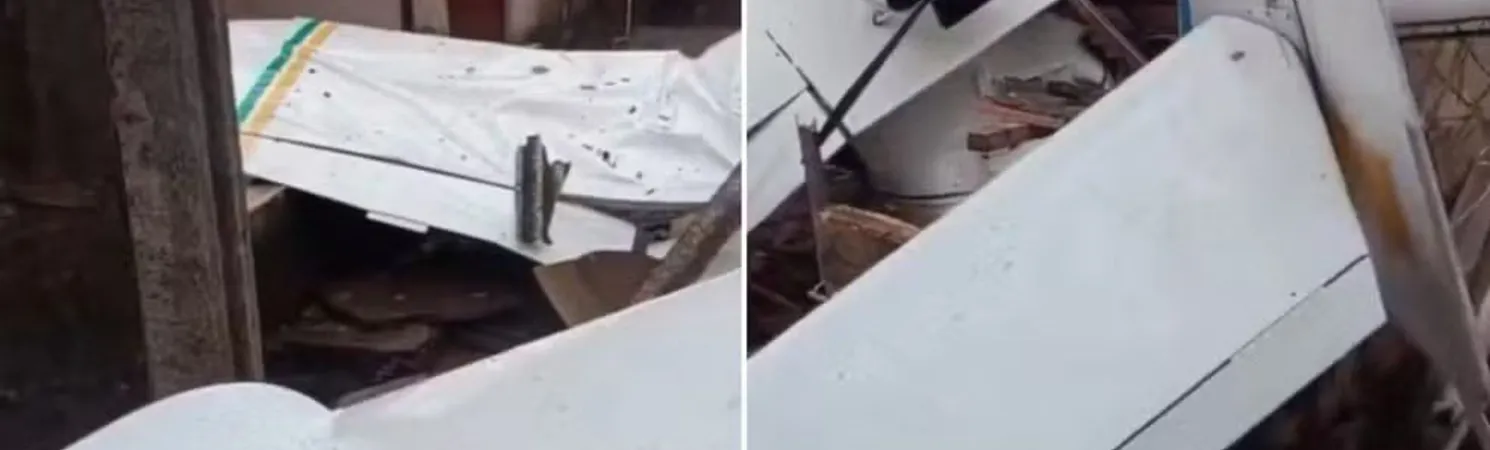 Aeronave cai sobre residência em Goiânia