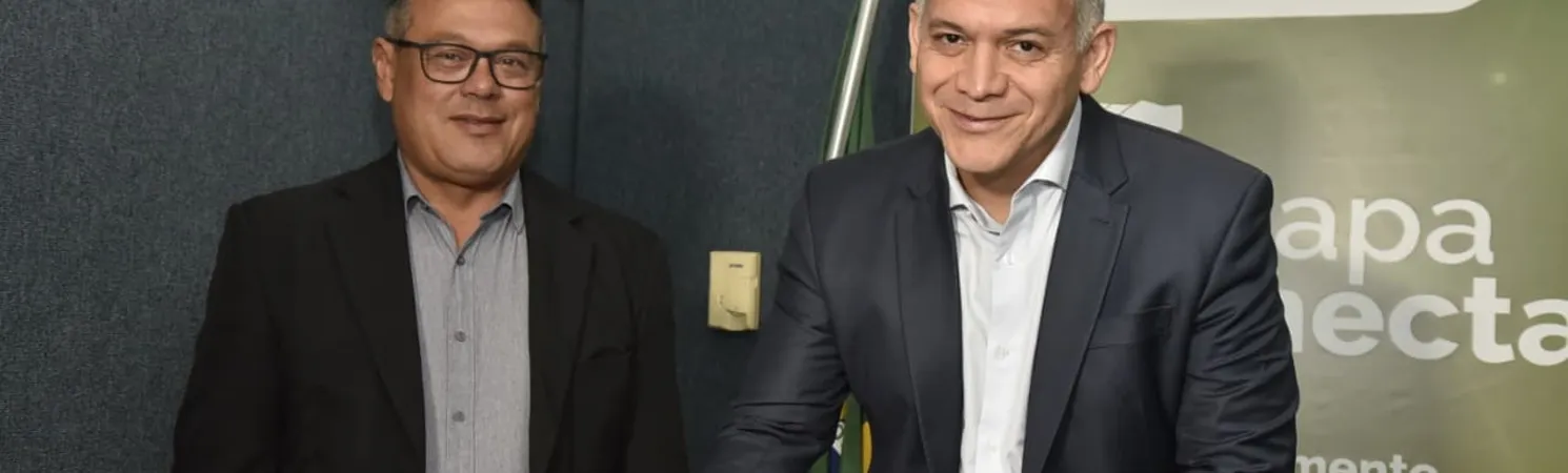 Fábio Alexandre Rodrigues, superintendente do Mapa na Bahia, e Pablo Barrozo, secretário estadual de Agricultura