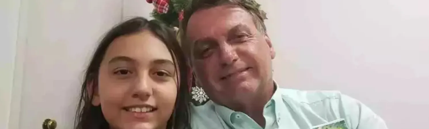 Laura Bolsonaro e Jair Bolsonaro