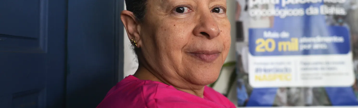 Romilza descobriu a doença aos 36 anos e atua na assistência às pessoas com câncer