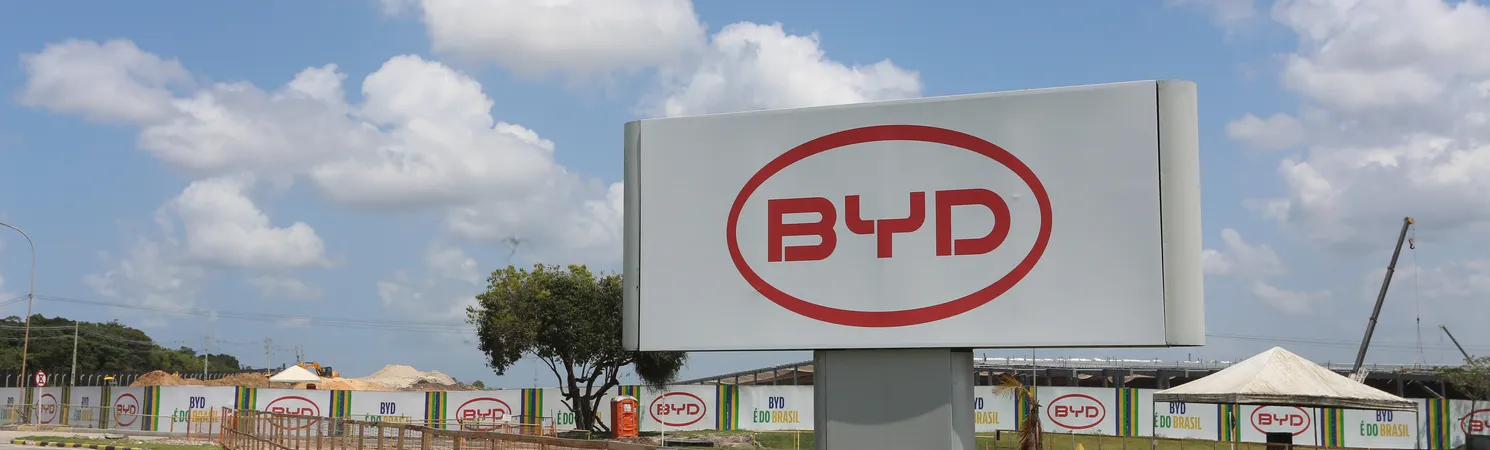 Fábrica da BYD em Camaçari