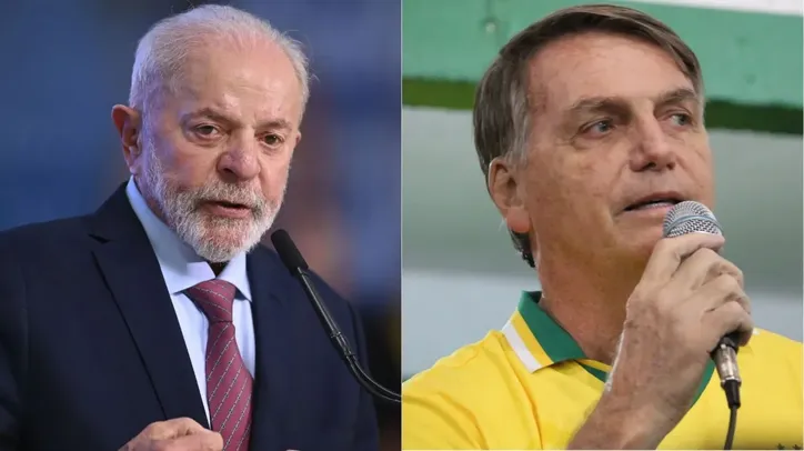 Presidente Lula (PT) ao lado do ex-presidente Jair Bolsonaro, à época candidatos à Presidência