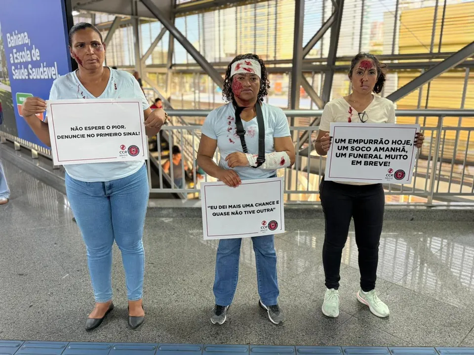 Imagem ilustrativa da imagem Ação integrada no metrô reforça o combate à violência contra mulher