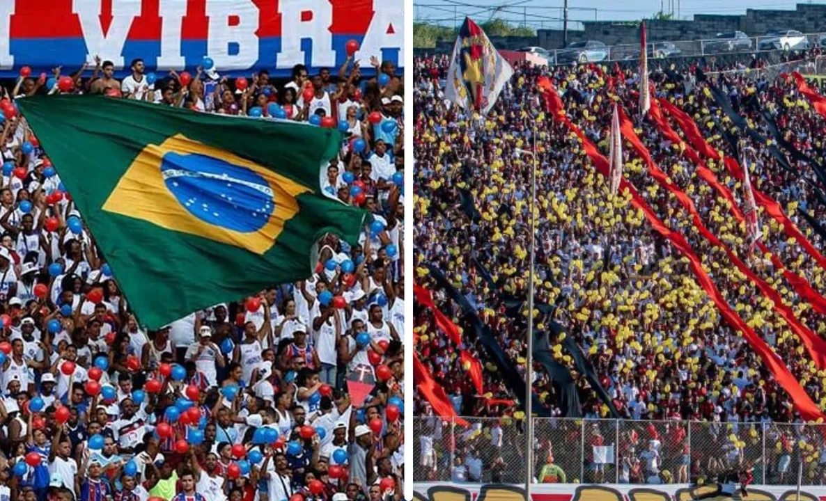 Imagem ilustrativa da imagem Torcida do Bahia canta mais alto que a do Vitória, diz pesquisa